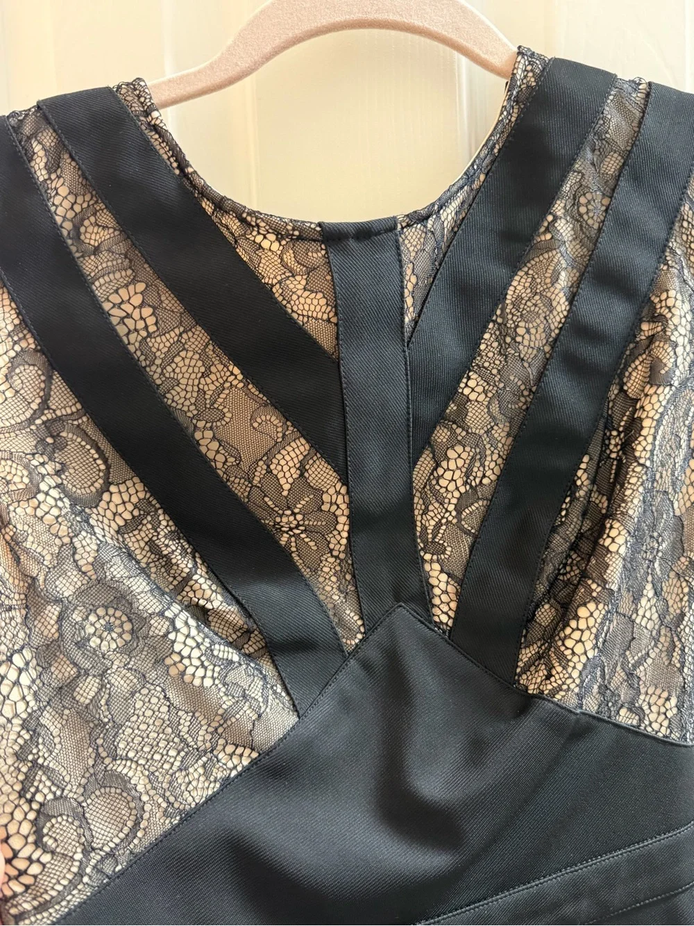 bebe bandage body-con dress